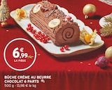 Intermarché Super Vermondans - Promo Bûche crème au beurre chocolat 6 parts Promo Bûche crème au beurre chocolat 6 parts à 6,99 € dans le catalogue Intermarché Super à Vermondans