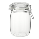 Dose mit Deckel Klarglas von KORKEN im aktuellen IKEA Prospekt für 2,49 €