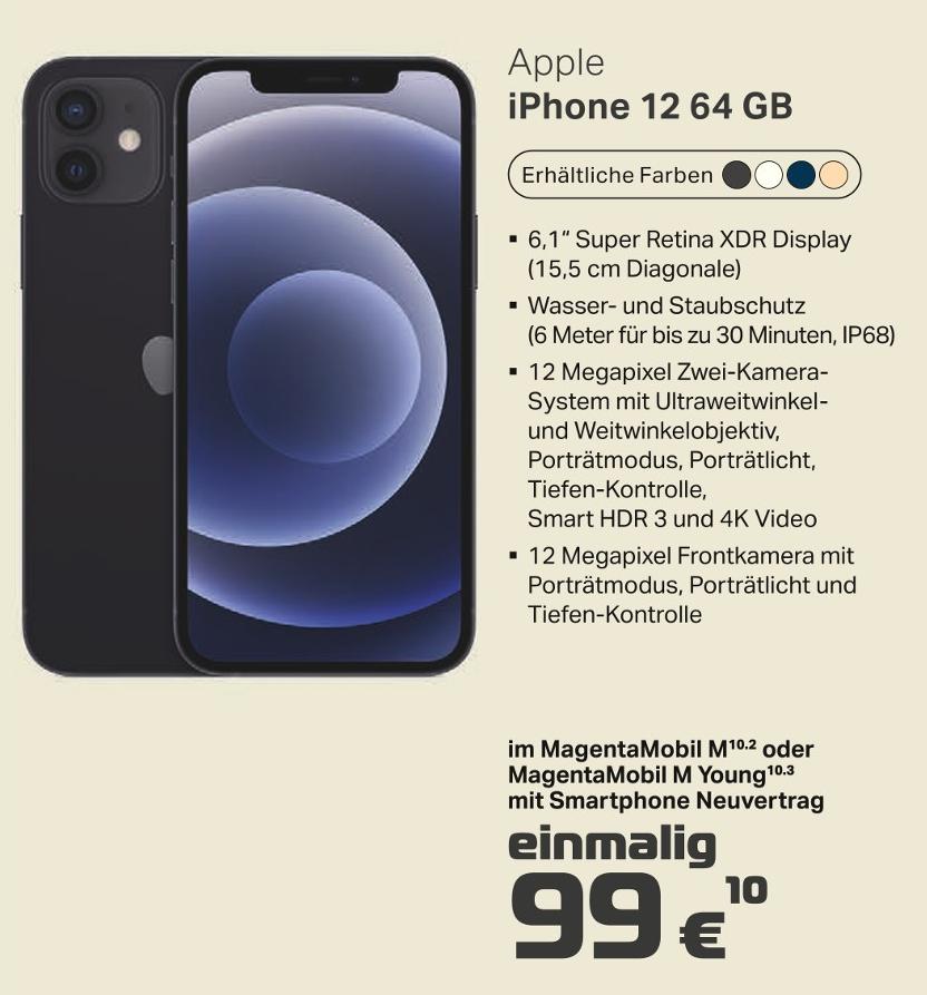 TMC Sauerland GmbH Arnsberg - iPhone 12 64 GB iPhone 12 64 GB Angebot bei TMC Sauerland GmbH Arnsberg im Prospekt ENTFALTE DEINE WELT
