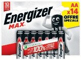 Lot de 14 piles max - ENERGIZER - Hyper U à Mulhouse Lot de 14 piles max - ENERGIZER en promo chez Hyper U Mulhouse à 6,99 €