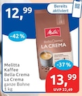 Bella Crema La Crema Angebote von Melitta bei budni Seevetal für 12,99 €