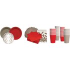 SUR TOUTE LA VAISSELLE À JETER DÉCORÉE ET UNIE : ASSIETTES, SERVIETTES ET GOBELETS - CARREFOUR HOME en promo chez Carrefour Bourges