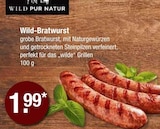 Wild-Bratwurst von Wild Pur Natur im aktuellen V-Markt Prospekt für 1,99 €