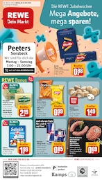 REWE Prospekt für Sonsbeck mit 30} Seiten REWE Prospekt für Sonsbeck: "Dein Markt", 30 Seiten, 22.09.2025 - 27.09.2025