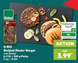 Bioland Rinder-Burger im Kaufland Prospekt Bioland Rinder-Burger von K-BIO im aktuellen Kaufland Prospekt für 3,99 €