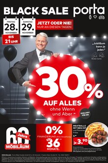 porta Möbel Prospekt BLACK SALE mit 1 Seite
