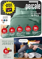 Drap-Housse Angebote im Prospekt "LINGE DE MAISON : DU STYLE à petits prix !" von Maxi Bazar auf Seite 7