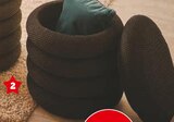 Pouf avec rangement en promo chez Hyper U Le Havre à 34,99 €