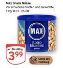 Snack Nüsse Angebote von Max bei GLOBUS Braunschweig für 3,99 €