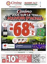 Catalogue Casino Supermarchés à Saint-Roch, avec 44 pages Prospectus Casino Supermarchés à Saint-Roch, "Casino avec vous sur le terrain du pouvoir d'achat !", 44 pages, 16/01/2023 - 29/01/2023