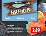 Lachsfilet im Angebot bei EDEKA in Unna Lachsfilet Angebote von Fischhaus bei EDEKA Unna für 2,49 €
