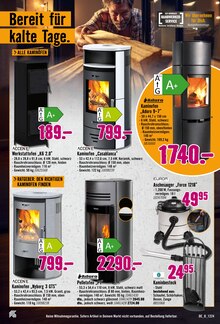 Kaminofen Angebot im aktuellen Hornbach Prospekt auf Seite 19