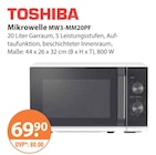 Mikrowelle MW3-MM20PF im Angebot bei V-Markt in Regensburg Mikrowelle MW3-MM20PF Angebote von Toshiba bei V-Markt Regensburg für 69,90 €