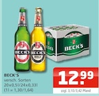 BECK'S Angebote bei Getränke Oase Unna für 12,99 €