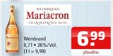 Getränke Oase - Weinbrand Angebot im Prospekt Weinbrand bei Getränke Oase im Prospekt "" für 6,99 €