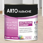 Peinture murs, plafonds et boiseries blanc velours 2,5L - ARTO HARMONIE en promo chez Décor Discount Toulouse à 39,90 €