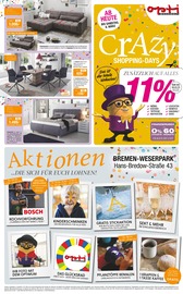 Aktueller Opti-Wohnwelt Prospekt mit Schlafzimmer, "Crazy Shopping-Days", Seite 1