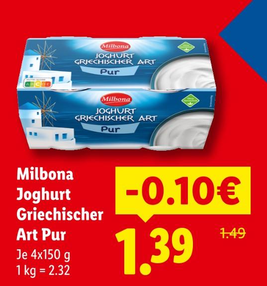 Joghurt Griechischer Art Pur