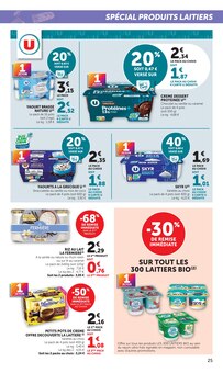 Promotion Yaourt dans le prospectus Hyper U, valable du 15/09/2026 au 27/09/2026 Promo Yaourt dans le catalogue Hyper U du moment à la page 25