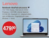 Notebook IdeaPad 82RL003EGE im V-Markt Prospekt Notebook IdeaPad 82RL003EGE von Lenovo im aktuellen V-Markt Prospekt für 479,00 €