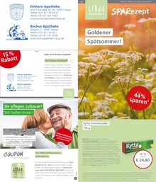 Linda Premiumapotheke Prospekt für Hanau mit 3 Seiten Linda Premiumapotheke Prospekt für Hanau: "Aktuelle Angebote", 3 Seiten, 01.09.2025 - 30.09.2025
