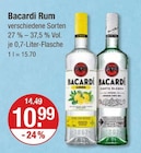 Rum von Bacardi im aktuellen V-Markt Prospekt für 10,99 €