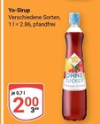 Sirup Angebote von Yo bei GLOBUS Neubrandenburg für 2,00 €