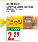 Sandwich Dinkel Harmonie Angebote von Golden Toast bei Marktkauf Herford für 2,29 €