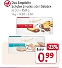 Schoko Snacks oder Gebäck Angebote von Das Exquisite bei Rossmann Stendal für 0,99 €