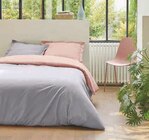 Housse de couette bicolore en promo chez Hyper U Annecy à 17,43 €