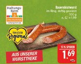 Aktuelle Bratwurst Angebote bei Marktkauf in Nürnberg Aktuelles Bauernbratwurst Angebot bei Marktkauf in Nürnberg ab 1,69 €