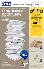 Prospectus Meubles & Décorations Jysk en cours à Pessines et alentours, "Offres exceptionnelles pour votre intérieur SOLDES ÉCONOMISEZ JUSQU’À 50%", 16 pages, 22/07/2025 - 01/09/2025 Catalogue Meubles & Décorations Jysk en cours à Pessines et alentours, "Offres exceptionnelles pour votre intérieur SOLDES ÉCONOMISEZ JUSQU’À 50%", 16 pages, 22/07/2025 - 01/09/2025