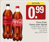 Aktuelle Coca Cola Angebote bei WEZ in Bad Oeynhausen Aktuelles Coca Cola, Fanta oder Sprite Angebot bei WEZ in Bad Oeynhausen ab 0,99 €