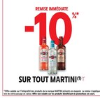 -10 % REMISE IMMÉDIATE SUR TOUT MARTINI à Intermarché Contact dans Groix
