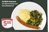 Bratwurst mit Rahmwirsing und Kartoffelstampf bei GLOBUS im Bobenheim-Roxheim Prospekt für 5,00 €