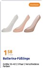 Ballerina-Füßlinge im Angebot bei Action in Kleve Ballerina-Füßlinge Angebote bei Action Kleve für 1,58 €