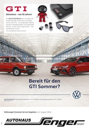 Volkswagen Werkstatt & Auto Prospekt der aktuellen Woche mit 1 Seite, gültig von 01.06.2026 bis 31.08.2026, in Gau-Algesheim und Umgebung Aktueller Volkswagen Werkstatt & Auto Prospekt in Gau-Algesheim und Umgebung, "Mehr Platz. Mehr Möglichkeiten." mit 1 Seite, 01.06.2026 - 31.08.2026