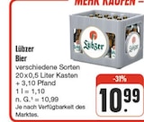 Bier Angebot im nah und gut Prospekt Bier im nah und gut Prospekt zum Preis von 10,99 €