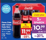 Coca-Cola oder Coca-Cola Zero Angebot in Setzin Coca-Cola oder Coca-Cola Zero im aktuellen Prospekt bei Netto Marken-Discount in Setzin