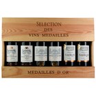 Coffret Bois 6 Vins Medaillés Bordeaux Aop en promo chez Auchan Hypermarché Levallois-Perret à 29,95 €