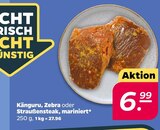 Aktuelle Steak Angebote bei Netto mit dem Scottie in Cottbus Aktuelles Känguru, Zebra oder Straußensteak, mariniert Angebot bei Netto mit dem Scottie in Cottbus ab 6,99 €