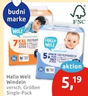 Hallo Welt Windeln von Budni Marke im aktuellen budni Prospekt