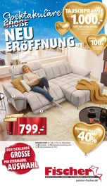Fisch im Polstermöbel Fischer Prospekt in Erlangen Aktueller Polstermöbel Fischer Prospekt mit Fisch, "Spektakuläre Neueröffnung", Seite 1