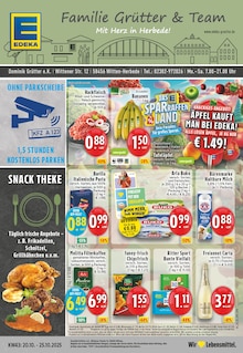 EDEKA Prospekt der Woche "Aktuelle Angebote" Seite 1, 20.10.2025 bis 25.10.2025 für Witten Aktueller EDEKA Prospekt "Aktuelle Angebote" Seite 1 von 24 Seiten für Witten