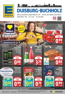 EDEKA Prospekt der Woche "Aktuelle Angebote" Seite 1, 28.07.2025 bis 02.08.2025 für Duisburg Aktueller EDEKA Prospekt "Aktuelle Angebote" Seite 1 von 24 Seiten für Duisburg