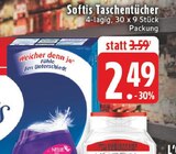 Aktuelles Softis Taschentücher Angebot bei E center in Moers ab 2,49 €