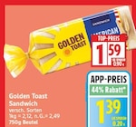 Sandwich von Golden Toast im aktuellen EDEKA Prospekt