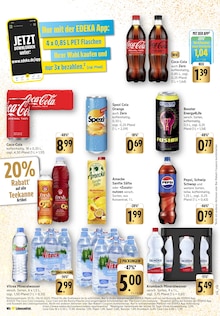 Coca Cola im EDEKA Prospekt "Aktuelle Angebote" mit 40 Seiten (Ludwigsburg)