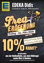 Aktueller EDEKA Supermarkt Prospekt in Schwebheim und Umgebung, "Aktuelle Angebote" mit 2 Seiten, 02.03.2026 - 07.03.2026