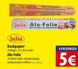 Julia Backpapier oder Alu-Folie bei famila Nordost im Neu Wulmstorf Prospekt für 5,00 €